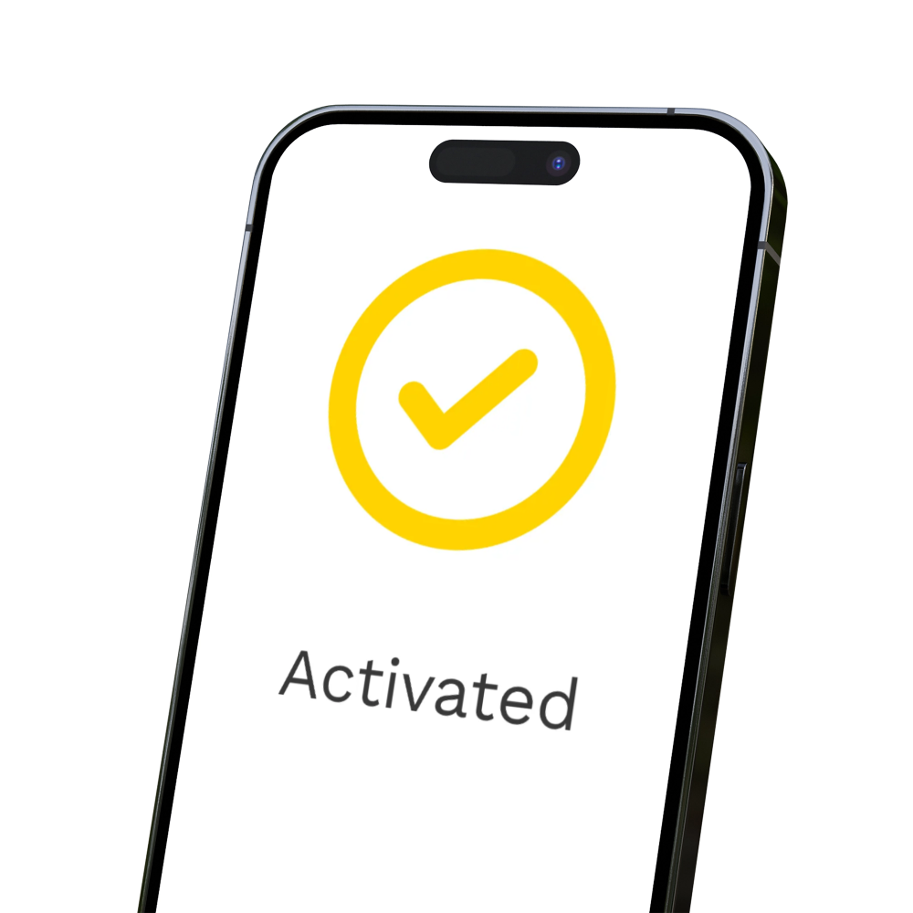 Phone 15 pro screen device with eSIM activate